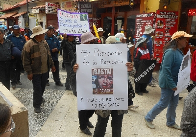 Teacher Rally in Puno Peru